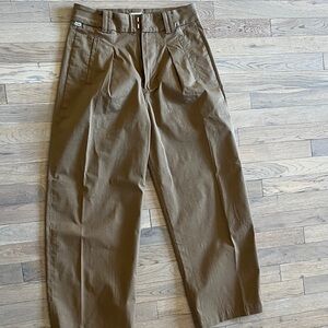 Citizens Of Humanity Cara Cropped Pleated Trousers.